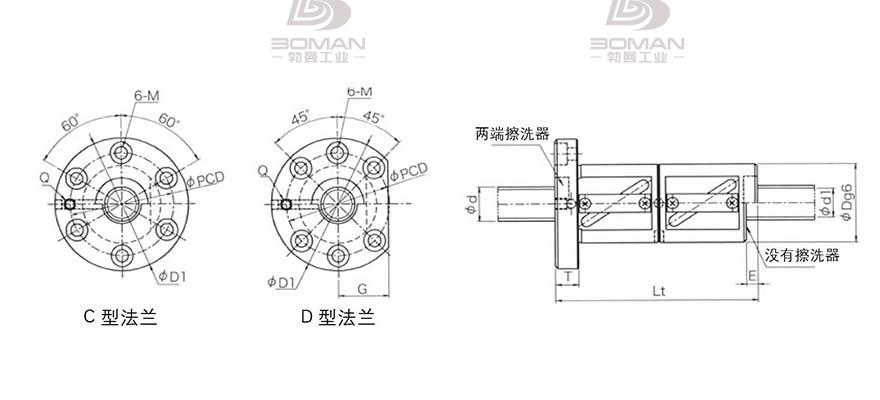 KURODA GR3610DD-DALR 日本黑田精工丝杠钢珠安装方法