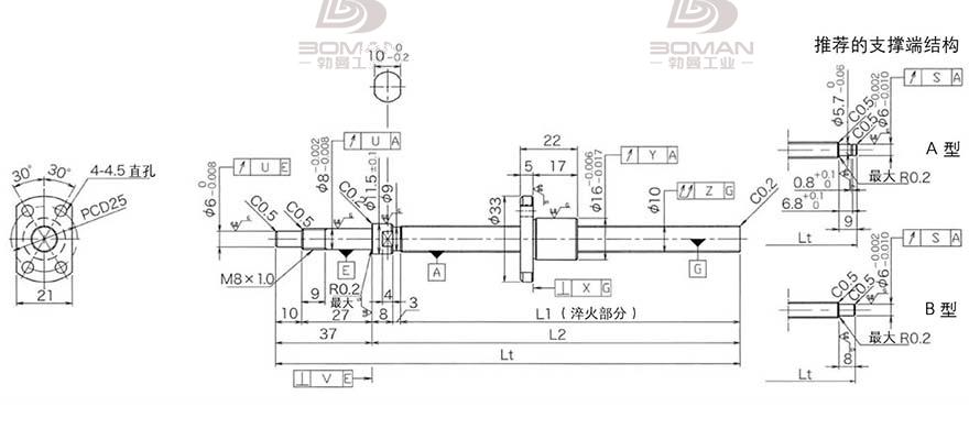 KURODA DP1002JS-HDNR-0320B-C3S 日本黑田丝杆和THK丝杆哪个好